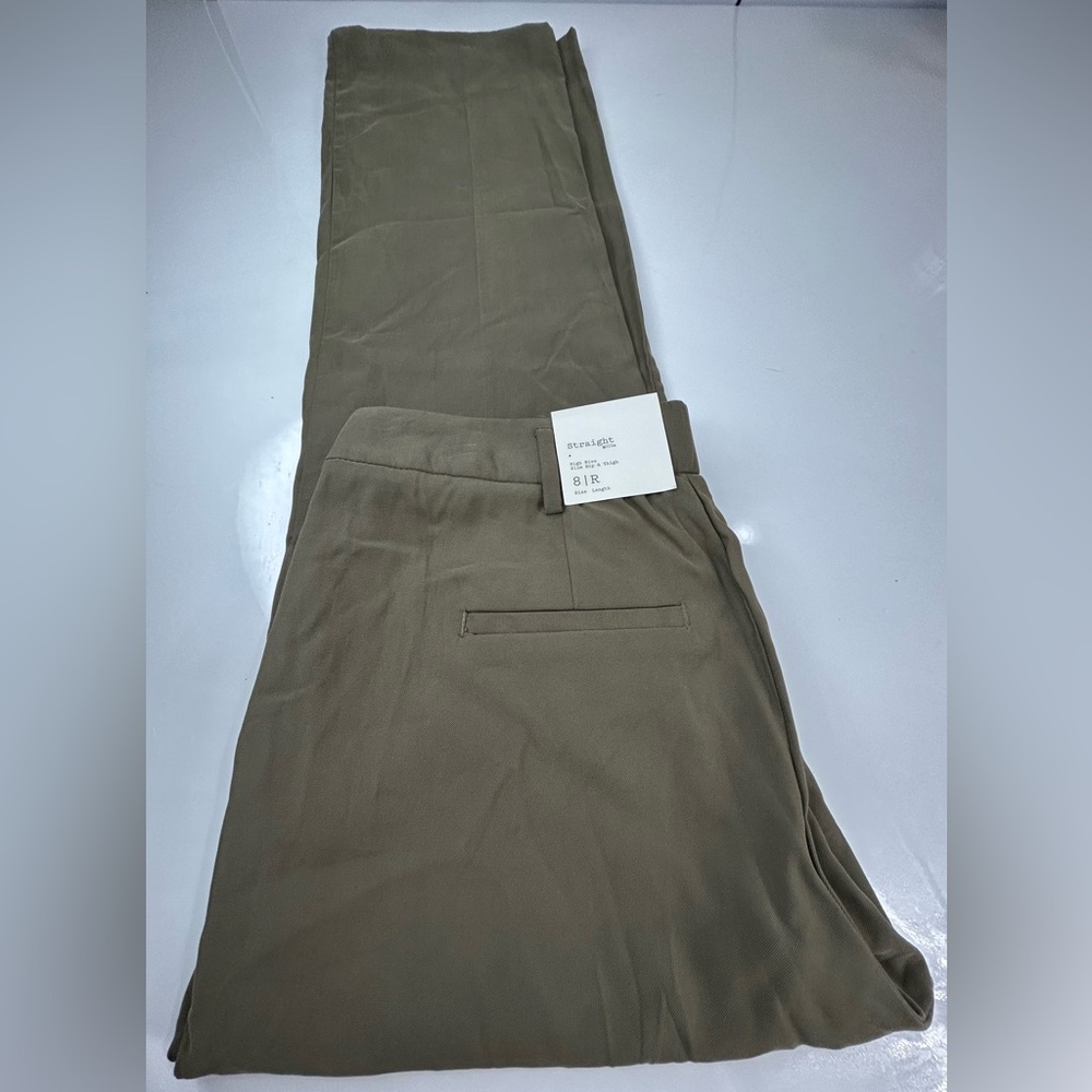 a new day Tan Chinos Flat Front Style